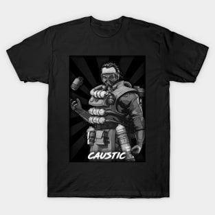 Caustic black T-Shirt